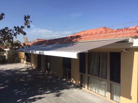 Heavy Duty Full Cassette Awning Outdoor Custom Retractable Motorized Folding Arm Awning Cover